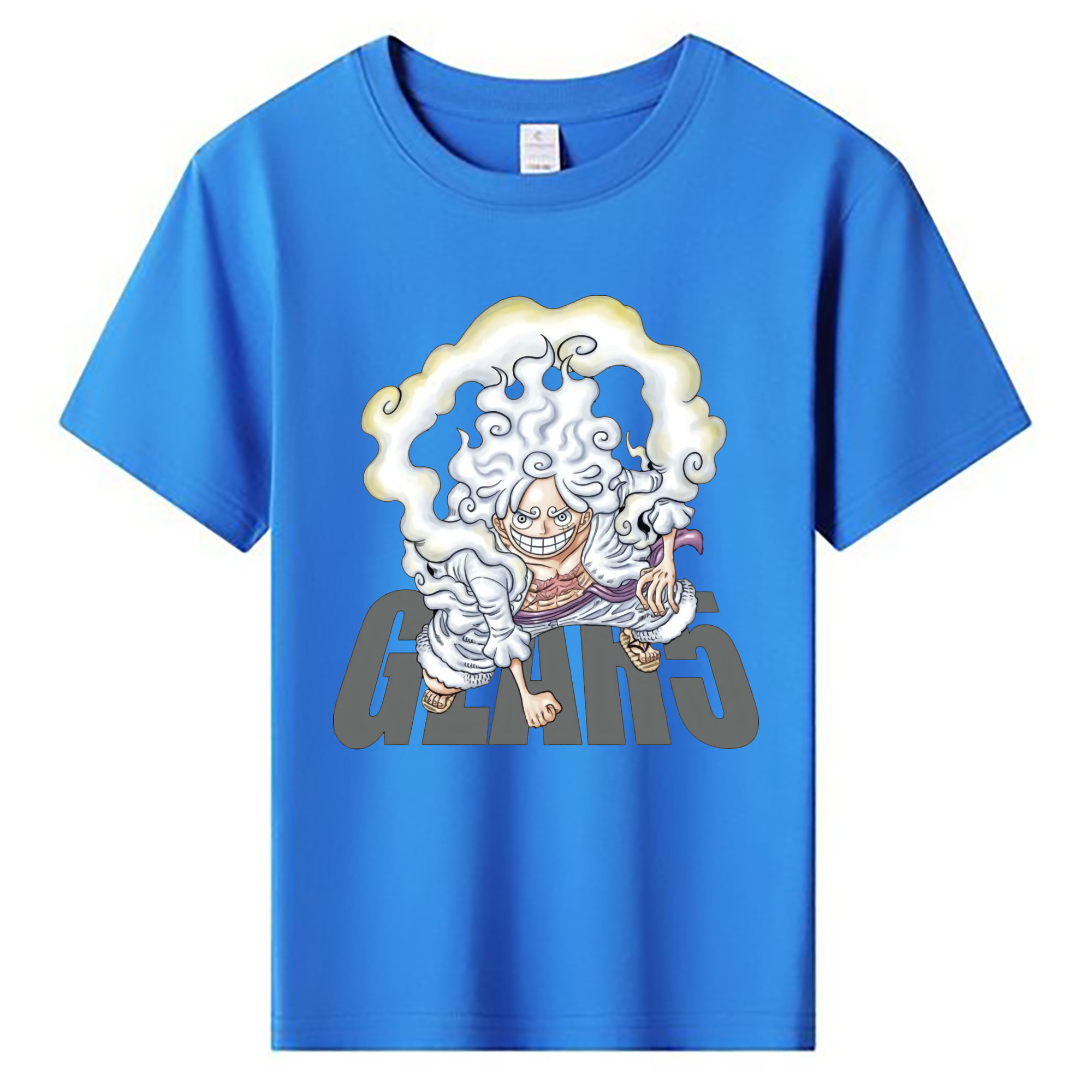 ワンピース モンキー・D・ルフィ ONE PIECE Monkey D. Luffy 綿100％キッズTシャツ（フロントプリント）
